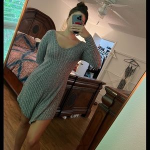 Long Sleeve Sleek Mini Dress